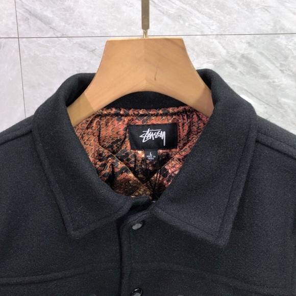 Stussy Black and White Numbered Puffer Jacket - Picture 2 of 6